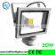 battery powered white/warm Outdoor led Motion flood light with sensor 20w