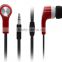 hot selling earbuds wired earphone in ear high quality flat cable