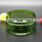 PET 240ml green round plastic jar with screw cap