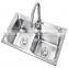 Double Bowl SUS 304 Stainless Steel Kitchen Sinks
