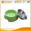 Chi-buy Green Detachable Dual Melamine Pet Bowl antiskid Dog cat food water Bowl,M Size:5.12"LX6.89"WX2.36"H