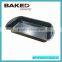 0.4mm carbon steel non-stick 25.4cm rectangle cake pan with shallow shape