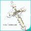 Zinc Alloy Fashion Trendy YinYang Boys Cross Necklace