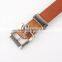 Vintage Full Grain 100% Leather Distressed Style Snap on Belt Strap 1 1/2" Wide