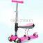 3 wheel children mini kick scooter with seat and light wheel/3 IN 1 children scooter with CE approal
