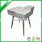 New design mdf round table leg wood with bent wood table leg