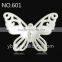 ABS resins flatback buttfly shape embellishment rhinestone accessory of hair bow
