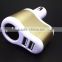 Hot selling universal usb car charger, 3 in 1 cigarette car charger for iPhone/samsung