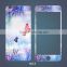 Alibaba express for iphone 6s colorful rainbow tempered glass screen protective film with painting designs, China supplier