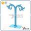 Online wholesale white PU leather earring display stand for exhibition