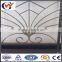 Large decorative metal flower used in balcony railing