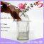 Hot sale square shaped empty aroma reed diffuser glass bottles with cork decorative glass jar for home