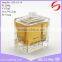 100ml square shape small mouth exquisite play girl perfume glass bottle