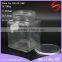 380ml square glass honey bottle with metal lid