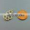 cute 7mm tiny hexagon shape matte gold honeycomb jewelry findings& components