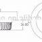 driverless IC solution ac directly led downlight 15w epistar smd led ceiling light dimmable led downlight