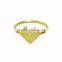 Custom stainless steel finger rings with heart shape rings for teenage girls