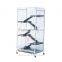 Pawhut 52" 6 Level White Indoor Small Animal Cage Hutch
