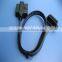 j1962 obd pass through male/female to male flat cable obd2 wiring harness