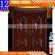 White Glass Double Door Fashion Elegant Wooden Door Frame Balcony Door Sunscreen Windproof Groud Glass Villa Interior Door