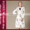 2015 White Sexy High Fashion Woman Winter Coat With Belt
