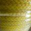 10 mm 450' spool of hollow braid special ships / ocean transportation Polyethylene rope. Yellow.