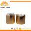 Yuyao plastic gold/sliver disc top cap lids Press Top Cap for bottle 24/415