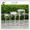 Waterproof Antique Tall Round Wedding Flower Stands (3pcs/Set)