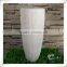 Fiberglass Modern Outdoor Tall Wholesale White Planters and Pots
