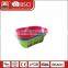 China Large size commercial wholesale new plastic storage basket with handle plastic laundry basket in bulk