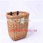 hand woven natural wicker bicycle basket