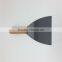 Wooden handle carbon steel scraper