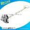 die casting zinc alloy material baby pacifier clip plus plastic chain