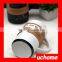UCHOME Black White Message Ceramic Mug With Lid Spoon Creative Cup With a Pen