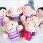 8 cm small cute plush custom toys factory soft baby animal finger puppets