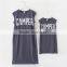 Korean dresses new fashion lady and girls combed cotton long dress