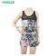 Full Printed Tank Top and Shorts Jogger Running Sport Suit Sets Women
