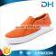 Notch decoration pinkycolor casual canvas shoes for men