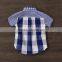 2017 Spring Fashion Plaid Blouse for Children Wear Wholesale Fashion Boys Shirt Short Sleeves