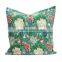 Hand Printed 100% Sofa Cushion Floral Canvas