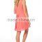 Latest Gorgeous Sleeveless Basic Coral Chiffon Maternity Dress for Women