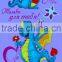 made in china custom Dinosaur pattern velvet reactive printed 100% cotton beach towel 70*140cm