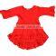 Girls ruffle raglan shirt three-quarter length sleeves top Tee shirts M7031110