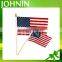 100% Polyester Cheering Use pp Pole Attached the US Hand Shaking Flag
