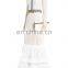 latest design formal evening gown chambray-trimmed long sleeve lace evening gown dresses