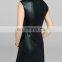 leather mock neck ladies shift dress dress shift black