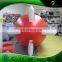 Customized Logo Large Red Inflatable Blimp With White Tails / Advertising Inflatable Helium Airship Balloon For Trade Show