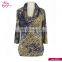 GuangZhou supplier cowl neck turkish style free size ladies tunic for Fall season