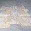 Beige travertine tile pattern