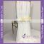 C454A dining chair covers wedding decoration chiffon material to make chair covers